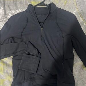 lululemon athletica Black Zip-Up Top